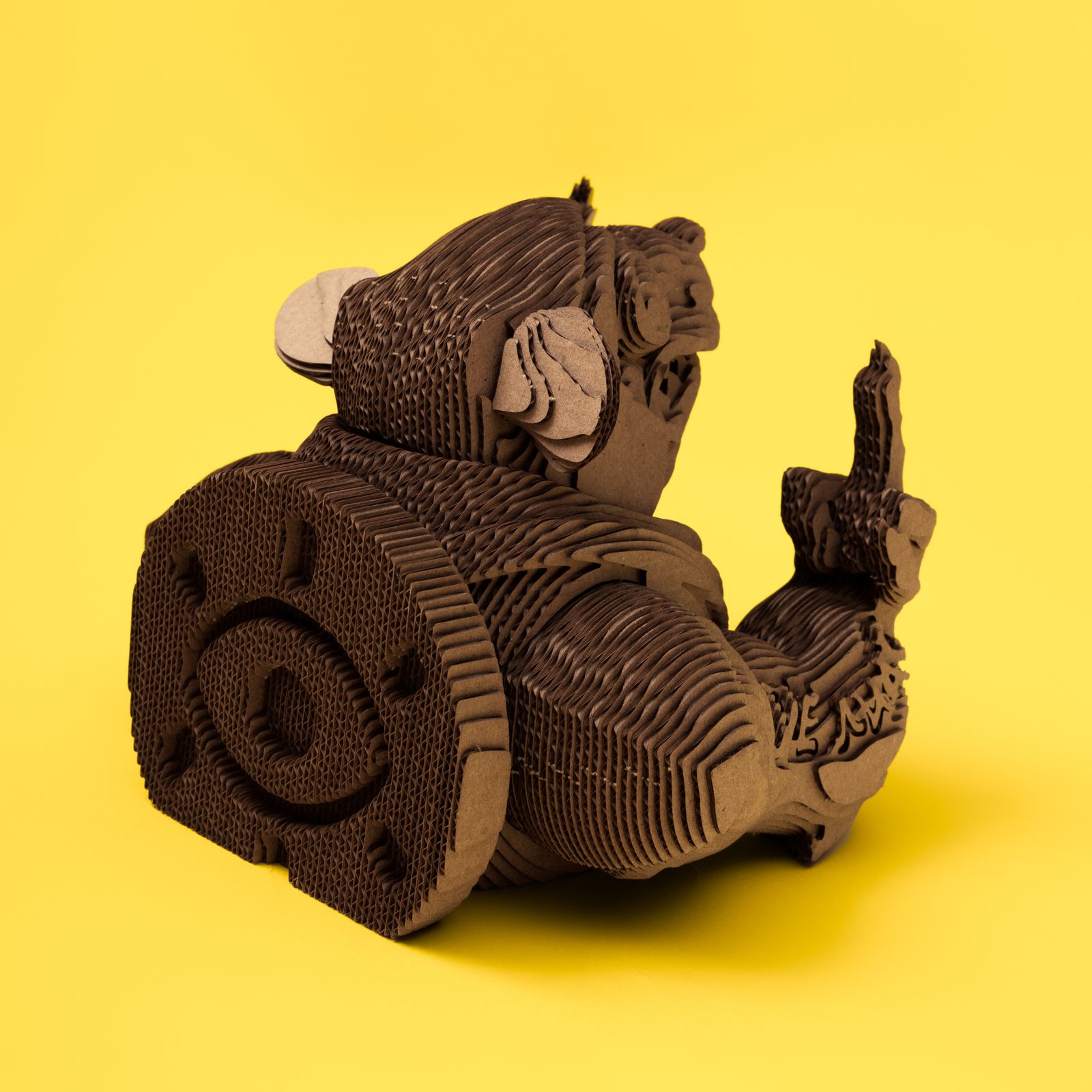 Картонный 3D пазл "Крыса Лариса"