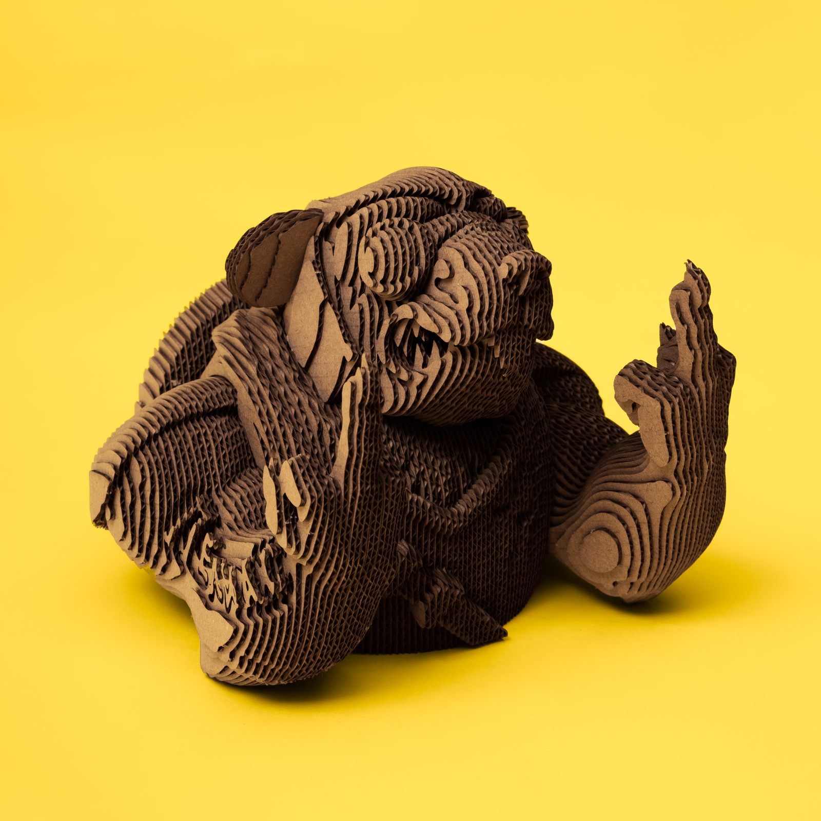 Картонный 3D пазл "Крыса Лариса"