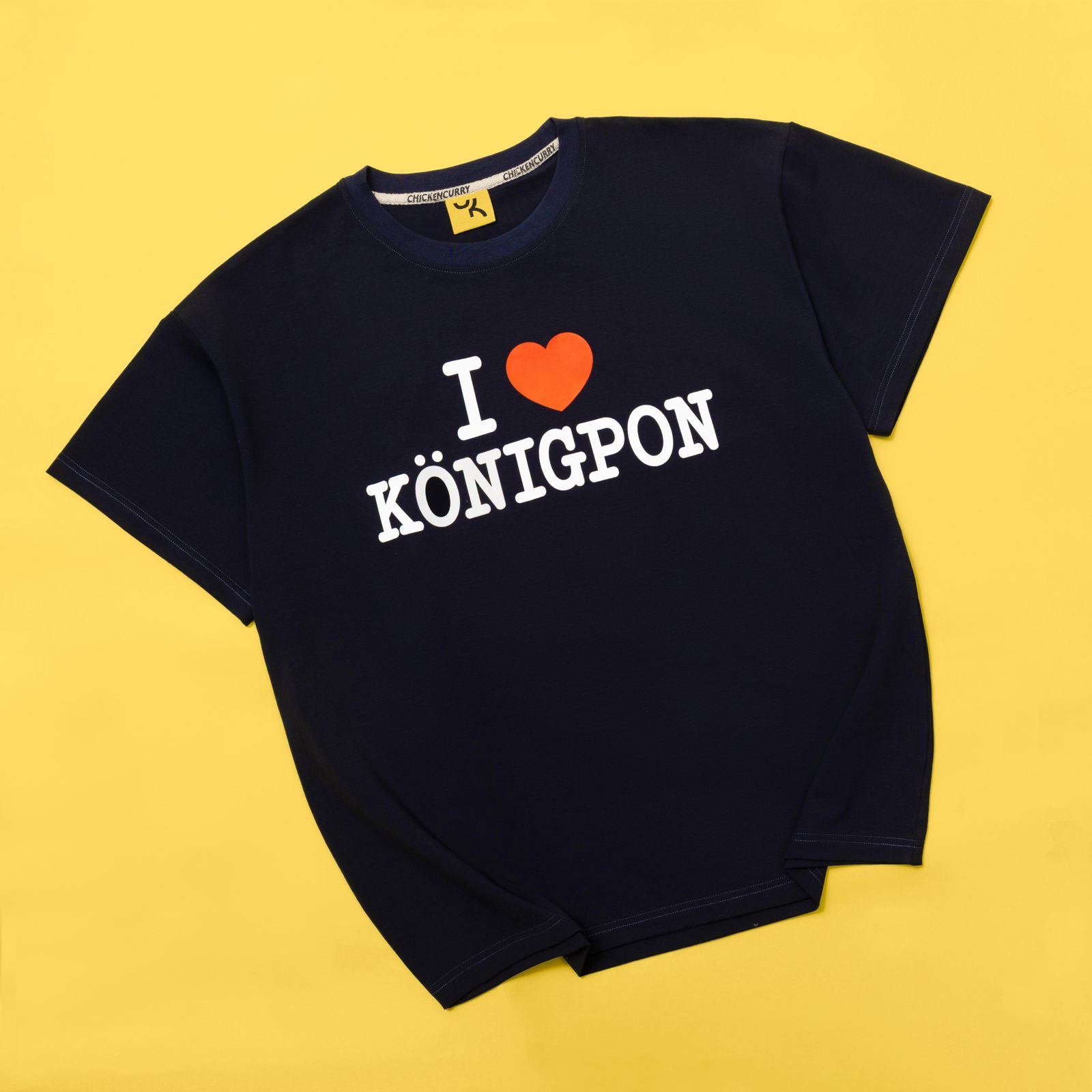 Футболка синяя "Я Люблю Kёнигпон"
